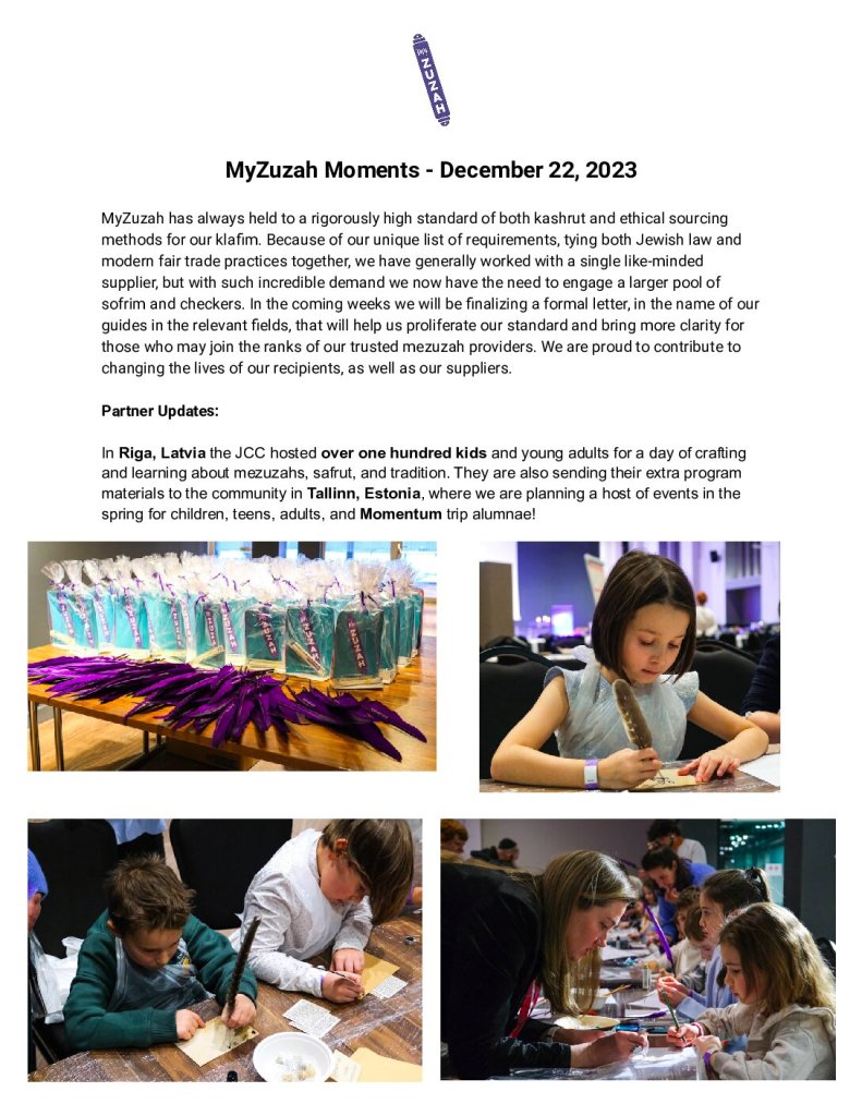 thumbnail of MyZuzah Moments – December 22, 2023